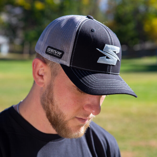 SEVR BLACK TRUCKER STYLE HAT