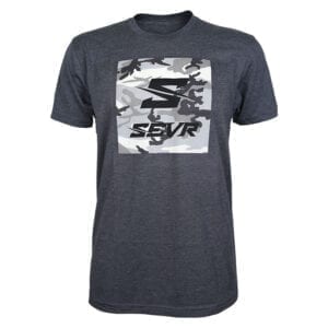 SEVR T-Shirt – Camo Square – Charcoal