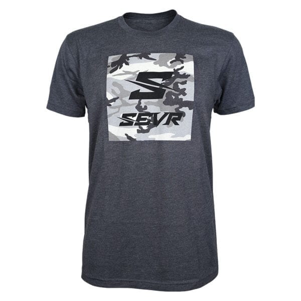 SEVR T-Shirt - Camo Square - Charcoal