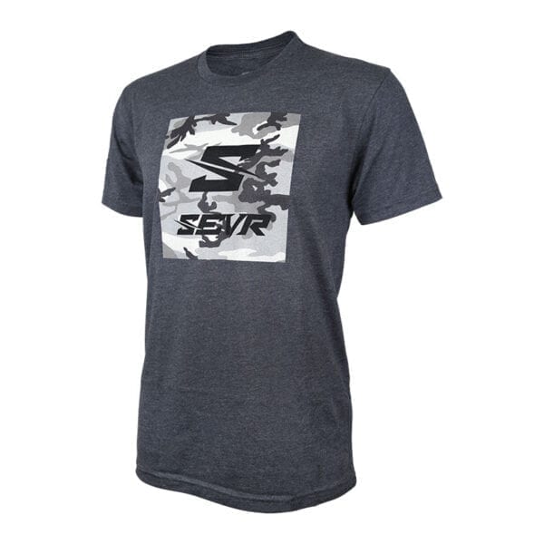 SEVR T-Shirt - Camo Square - Charcoal - Image 2
