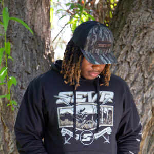 SEVR PATCH HAT – WOODLAND CAMO