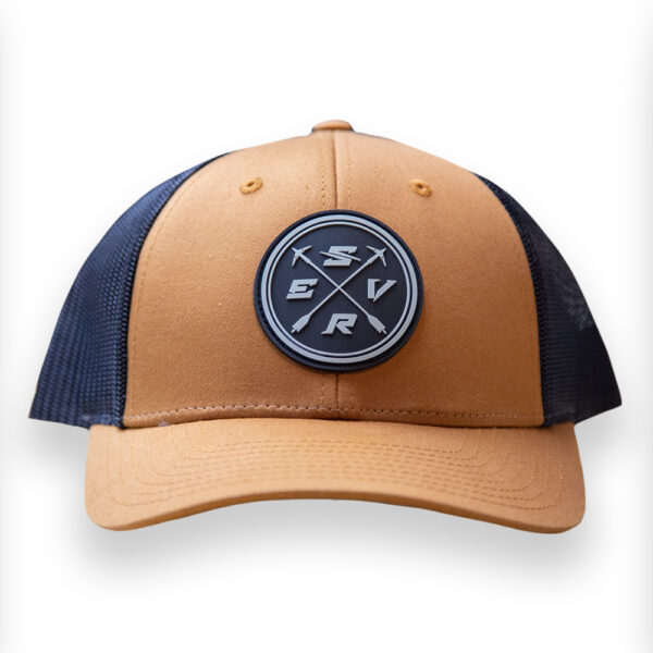 SEVR CIRCLE LOGO HAT - BROWN