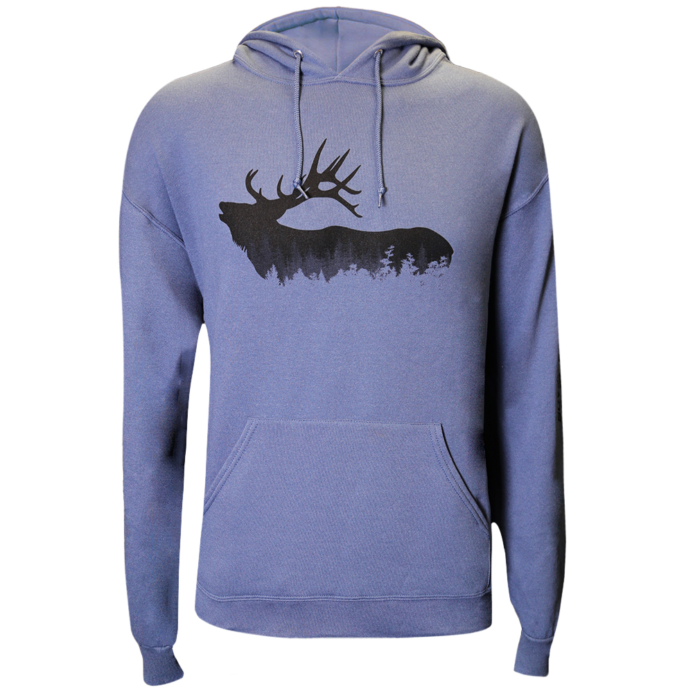 Forest Elk Hoodie - Blue