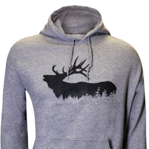 Forest Elk Hoodie – Grey