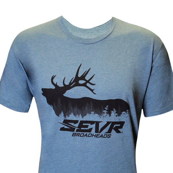 Forest Elk Tee - Blue - Men's