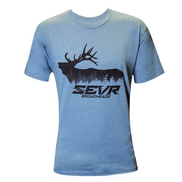 Forest Elk Tee - Blue - Men's