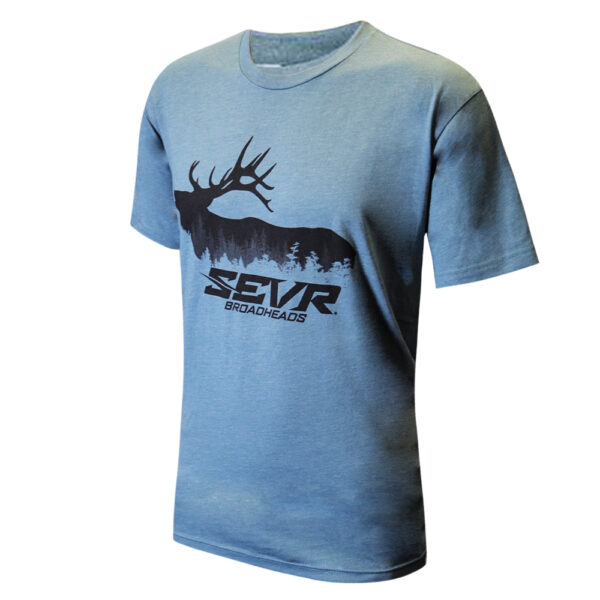 Forest Elk Tee - Blue - Men's