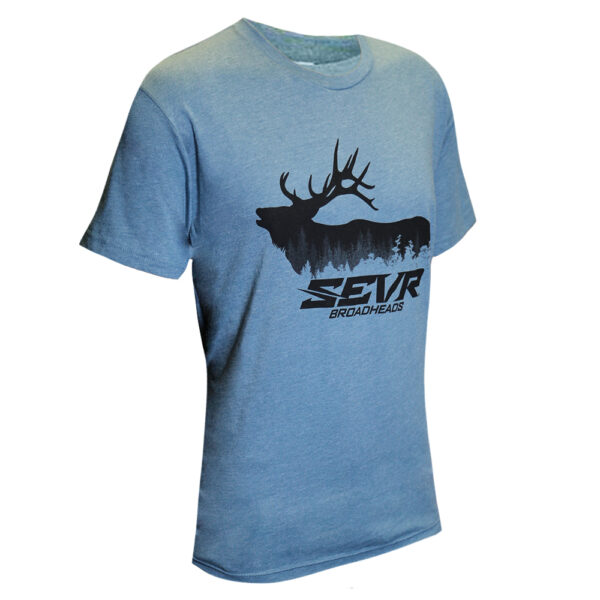 Forest Elk Tee - Blue - Men's