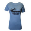 Forest Elk Tee - Blue - Women's