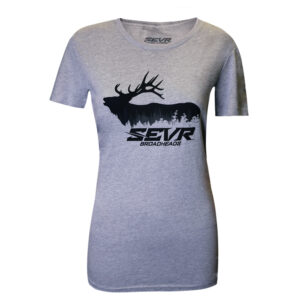 Forest Elk Tee – Grey – Women’s