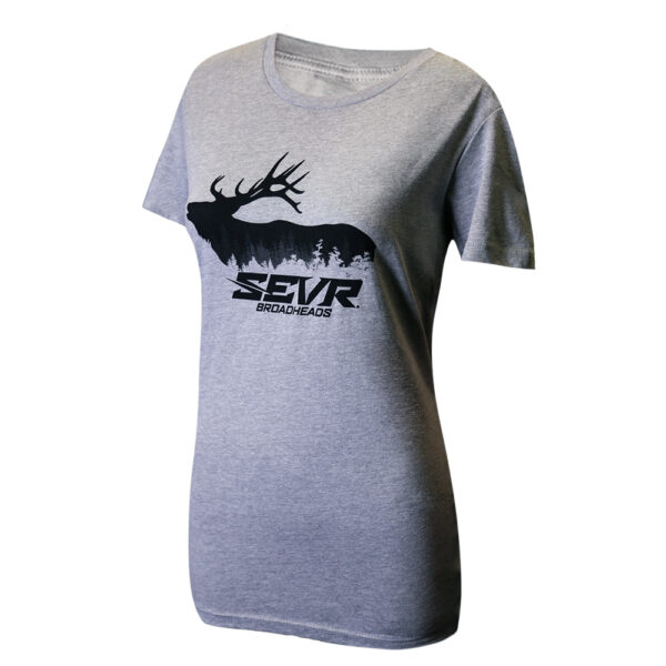 Forest Elk Tee - Grey - Women's