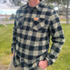SEVR Flannel - Black & Sage