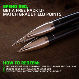 Spend $90, Get Free Pack of Match Grade Field Points