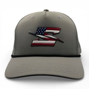 RED, WHITE & SEVR HAT – GREY
