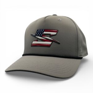 RED, WHITE & SEVR HAT – GREY